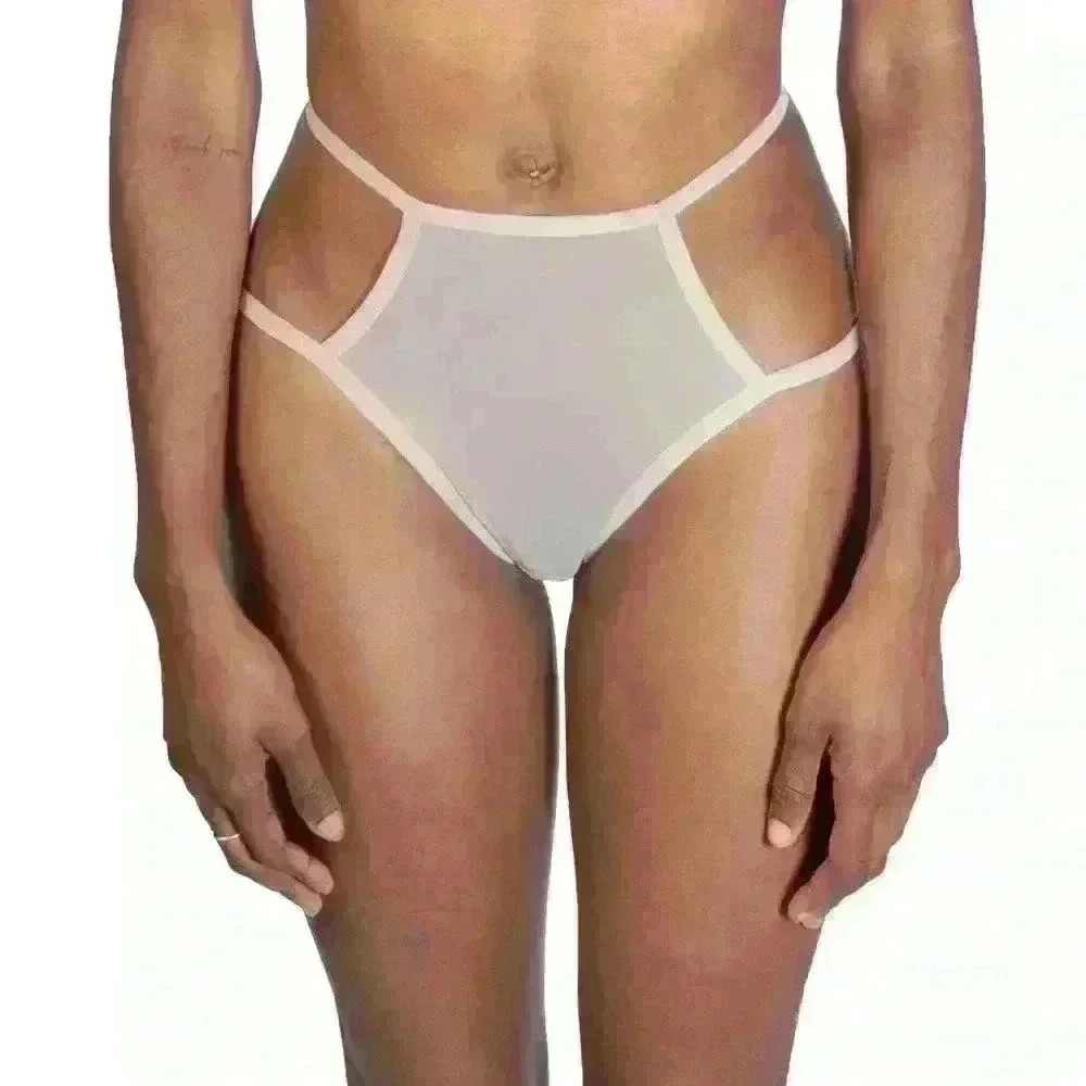 Cut Out Sheer Mesh Briefs Teja by Less Is Amor